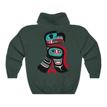 Load image into Gallery viewer, Raven and Killer whale Unisex Heavy Blend™ Hooded Sweatshirt