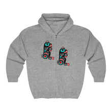 Load image into Gallery viewer, Bear Unisex Heavy Blend Full Zip Hooded Sweatshirt