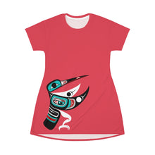 Load image into Gallery viewer, Hummingbird T-Shirt Dress