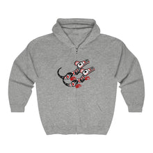 Load image into Gallery viewer, Wolf Unisex Heavy Blend Full Zip Hooded Sweatshirt