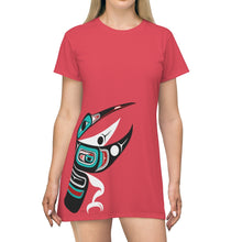 Load image into Gallery viewer, Hummingbird T-Shirt Dress