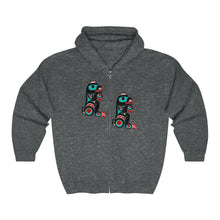 Load image into Gallery viewer, Bear Unisex Heavy Blend Full Zip Hooded Sweatshirt