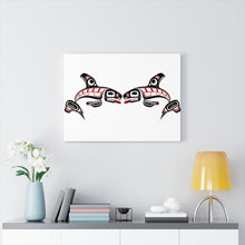 Load image into Gallery viewer, Killer Whales Canvas 24" x 18"