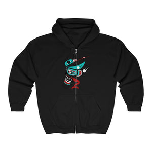 Hummingbird Unisex Heavy Blend Full Zip Hooded Sweatshirt