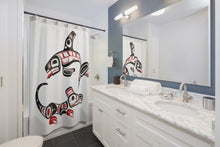 Load image into Gallery viewer, Killer Whale &amp; Wolf Shower Curtains
