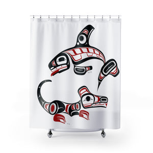Killer Whale & Wolf Shower Curtains