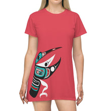 Load image into Gallery viewer, Hummingbird T-Shirt Dress

