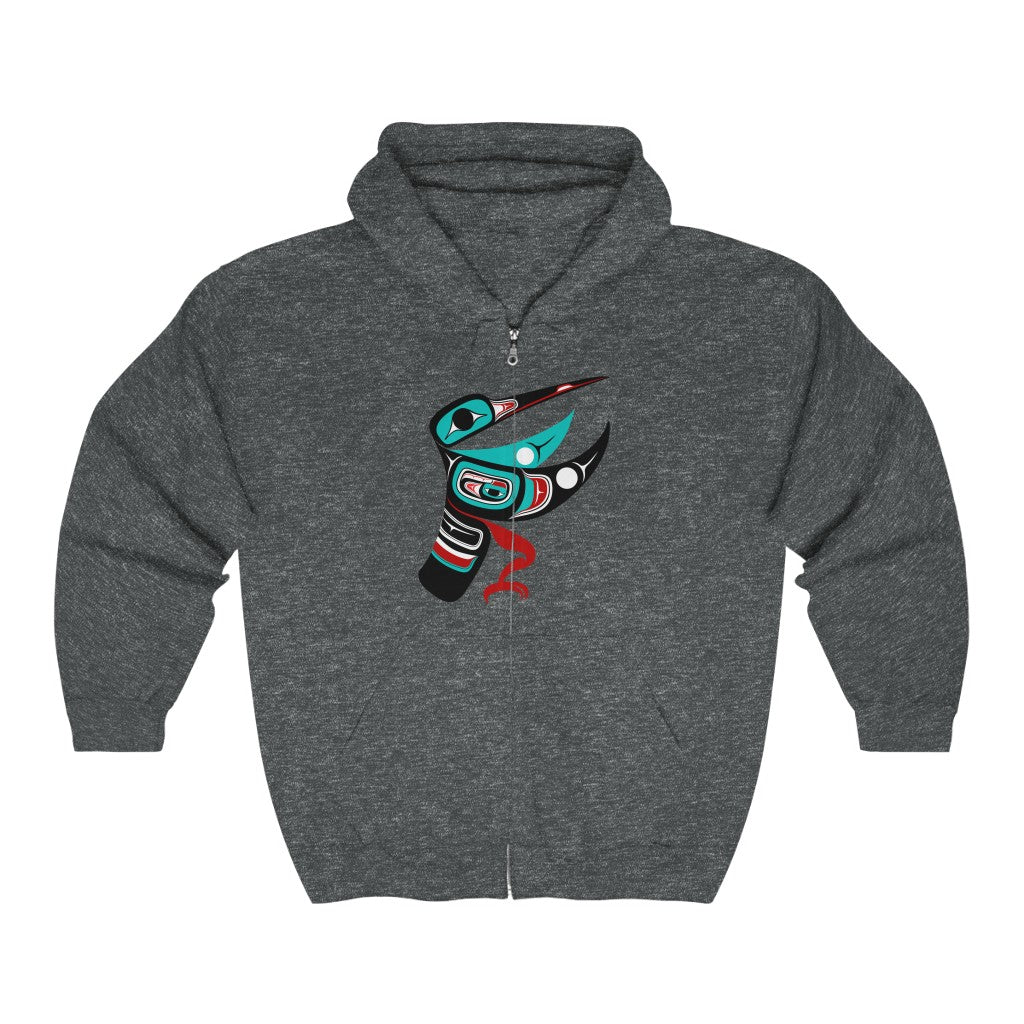 Hummingbird Unisex Heavy Blend Full Zip Hooded Sweatshirt