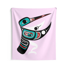 Load image into Gallery viewer, Pink Hummingbird Indoor Wall Tapestry
