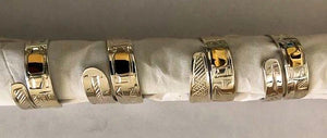 14k Gold & Silver Customizable Wrap Rings